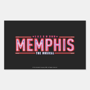 Adesivo Retangular MEMPHIS - O Logotipo Musical