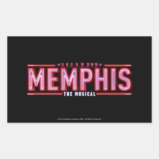 Adesivo Retangular MEMPHIS - O Logotipo Musical