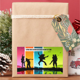 Adesivo Retangular Mencius Inspirational Cote "Um homem excelente"