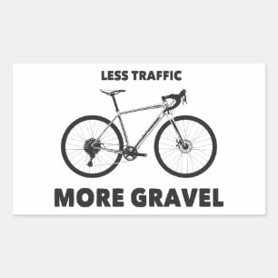 Adesivo Retangular Menos tráfego Mais Gravel
