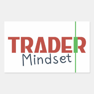 Adesivo Retangular Mentalidade do Trader – Negociação com Disciplina