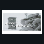 Adesivo Retangular Merry Christmas Sticker<br><div class="desc">Merry Christmas Sticker</div>