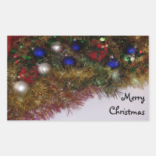 Adesivo Retangular Merry Christmas Sticker