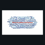 Adesivo Retangular Merry Christmas Sticker<br><div class="desc">Design elegante e ideal para todas as ocasiões,  como Natal e aniversários.</div>