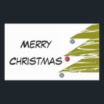 Adesivo Retangular Merry Christmas Sticker<br><div class="desc">Merry Christmas Sticker</div>