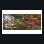 Adesivo Retangular Merry Christmas Sticker<br><div class="desc">Merry Christmas Sticker</div>