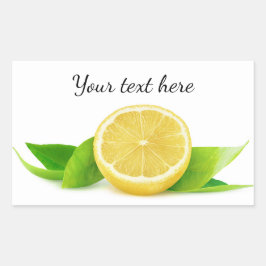 Adesivo Retangular Metade de limão