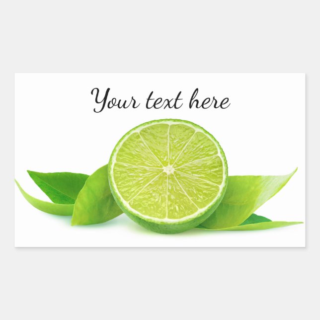 Adesivo Retangular Metade do limão (Frente)