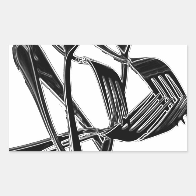 Adesivo Retangular Metálico (Frente)