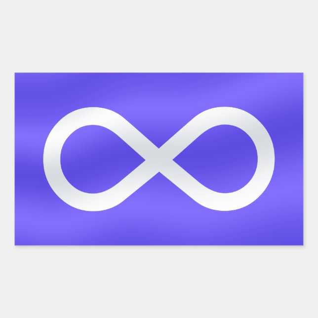Adesivo Retangular Metis Flag Art Stickers First Nações (Frente)