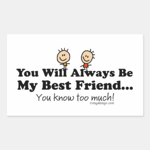 Adesivo Retangular Meu Melhor Amigo