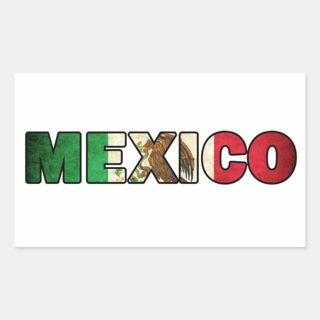 Adesivo Retangular mexicano Sticker (Frente)