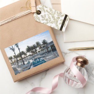 Adesivo Retangular México Surgimento na Piscina