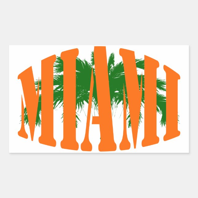 Adesivo Retangular Miami (Frente)