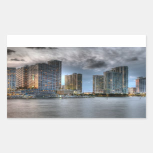 Adesivo Retangular Miami, Florida