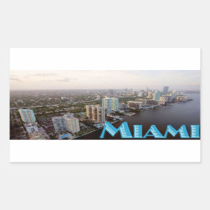 Adesivo Retangular Miami Stickers