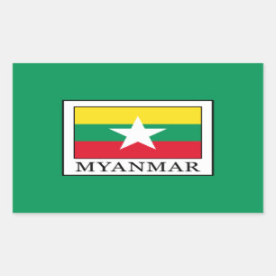 Adesivo Retangular Mianmar