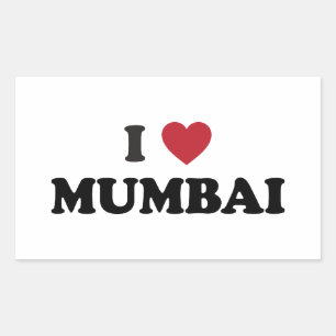 Adesivo Retangular Mim coração Mumbai India