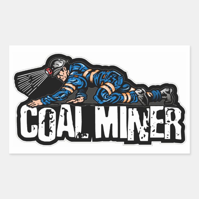 ADESIVO RETANGULAR MINERADOR DE CARVÃO RASTEJANTE (Frente)