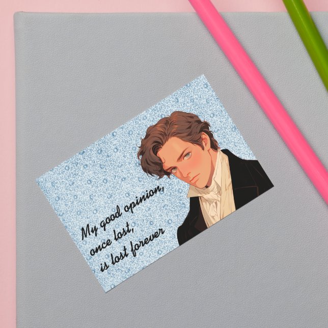 Adesivo Retangular Minha boa opinião, uma vez perdida, é perdida para (Criador carregado)