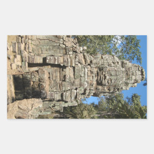 Adesivo Retangular Mini Bayon… Ta Prohm, Siem Reap, Cambodia