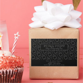 Adesivo Retangular  Minimal Black & White Camera Pattern Photography