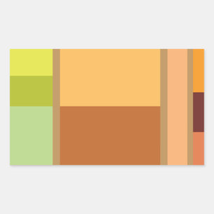 Adesivo Retangular Mínimo Limpo Moderno Simples