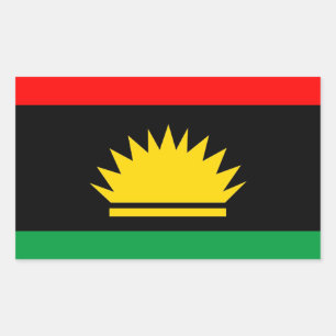 Adesivo Retangular Minoria república de Biafra pessoas bandeira étnic