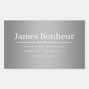 Adesivo Retangular Modelo de Promocional editável para empresas, etc.