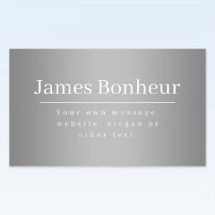 Adesivo Retangular Modelo de Promocional editável para empresas, etc.