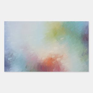 Adesivo Retangular Modelo de Vazio Colorida de Abstrato Moderno Perso