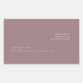 Adesivo Retangular Modelo de Vela Mútua Monocromática Mínima