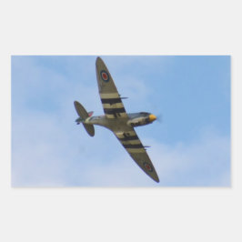 Adesivo Retangular Modelo do Spitfire MK IX MK923