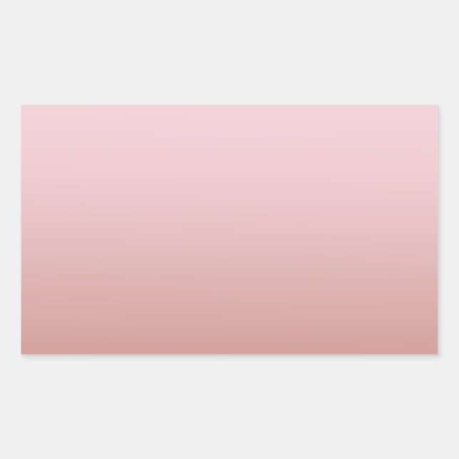 Adesivo Retangular Modelo Dourado Rosa moderno - Adicionar seu texto (Frente)