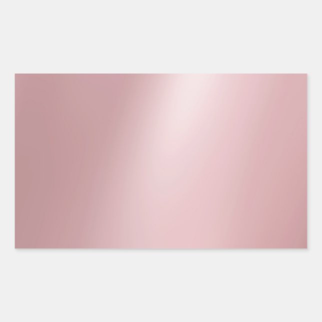 Adesivo Retangular Modelo Moderno Elegante Rosa Dourado Tendência (Frente)
