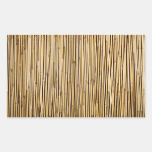 Adesivo Retangular Modelo personalizado do zen fundo de bambu natural