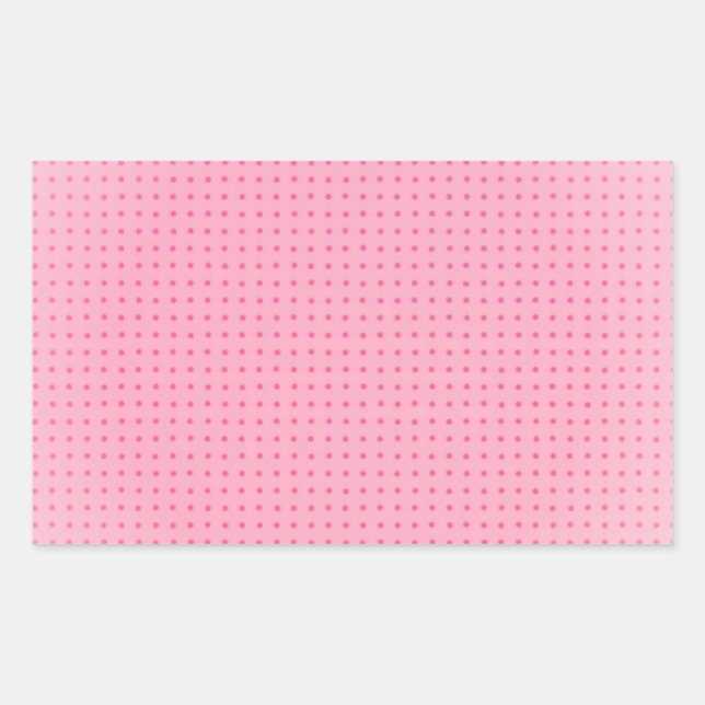 Adesivo Retangular Modelo personalizado em rosa delicado na moda (Frente)