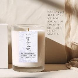 Adesivo Retangular Modern Lavender Rustic Label