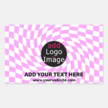 Modern Professional Custom Brand Checker Pink 