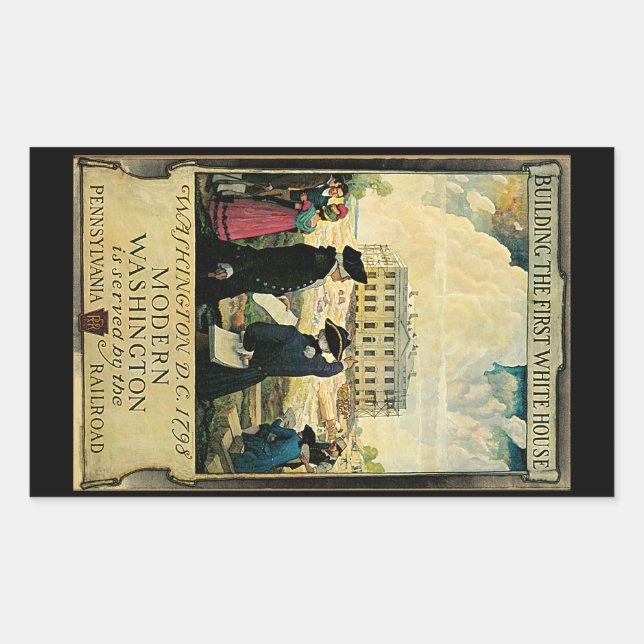 Adesivo Retangular Modern Washington (Frente)