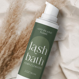 Adesivo Retangular Molhador de Lash Verde do Modern Boho Sage
