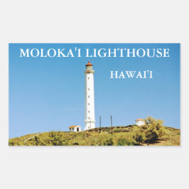 Adesivo Retangular Moloka'i Lighthouse, Hawai'i Stickers