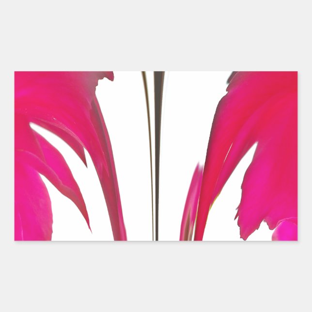 Adesivo Retangular Momento Capturado: Uma Elegância Petal Rosa vermel (Frente)