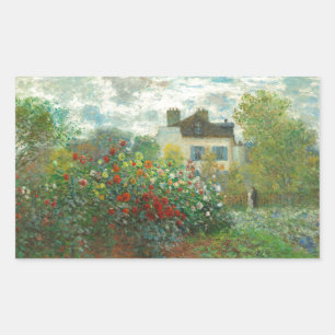 Adesivo Retangular Monet Artists Garden na Argentina