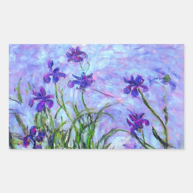 Adesivo Retangular Monet Lilac Irises (Frente)