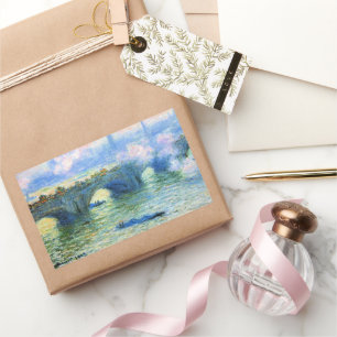 Adesivo Retangular Monet - Ponte de Waterloo, Londres,