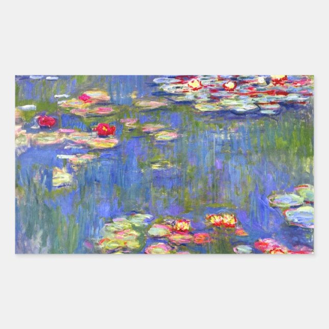 Adesivo Retangular Monet Water Lily (Frente)