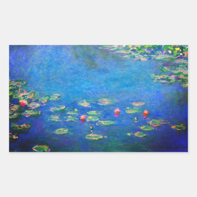 Adesivo Retangular Monet Water Lily 1906 (Frente)