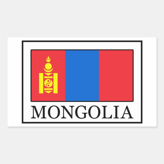 Adesivo Retangular Mongolia (Frente)