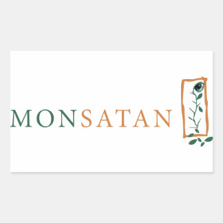 Adesivo Retangular Monsanto = Monsatã